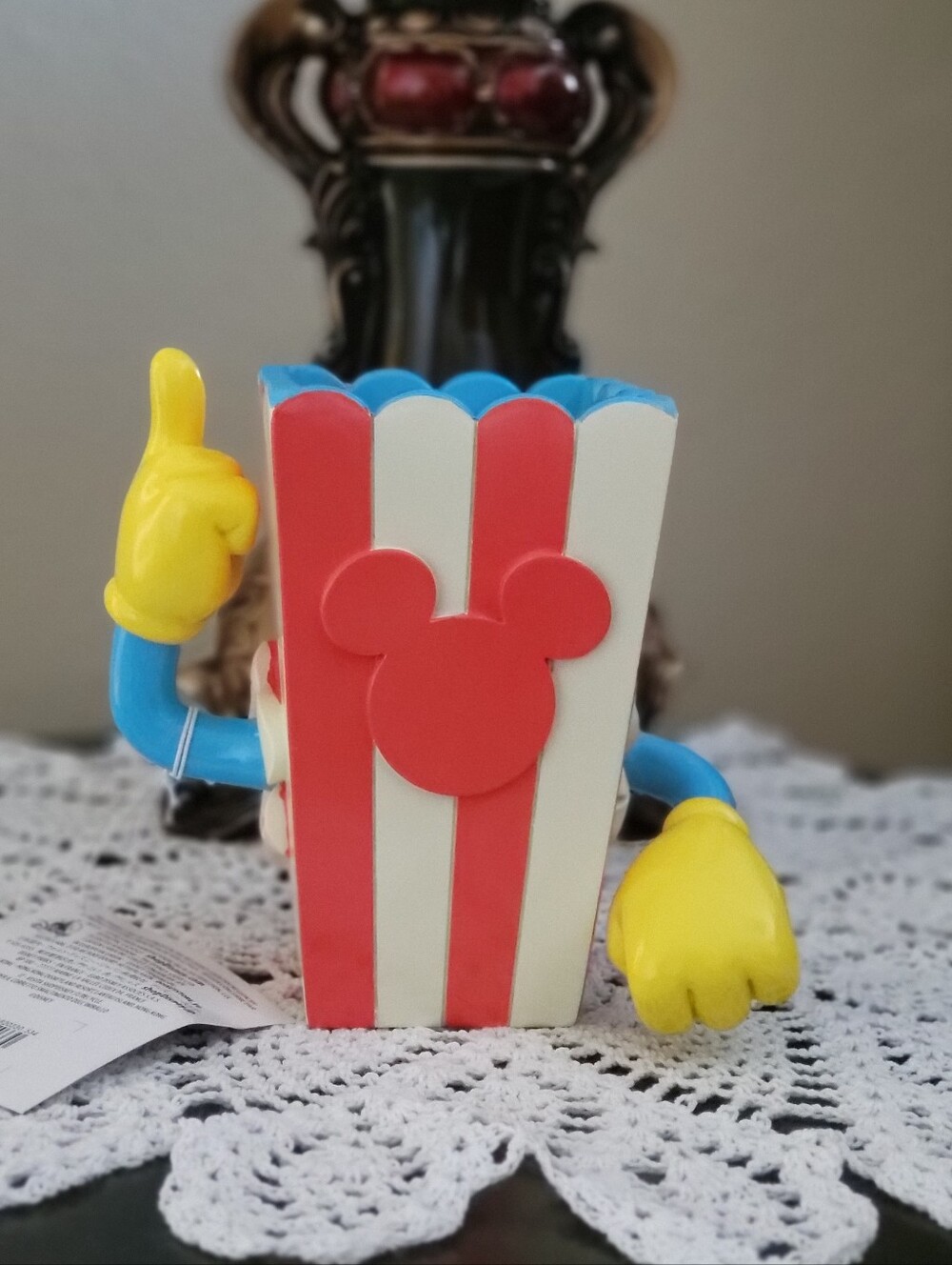 ♥️NWT♥️ DISNEY POPCORN EATS MICKEY VASE